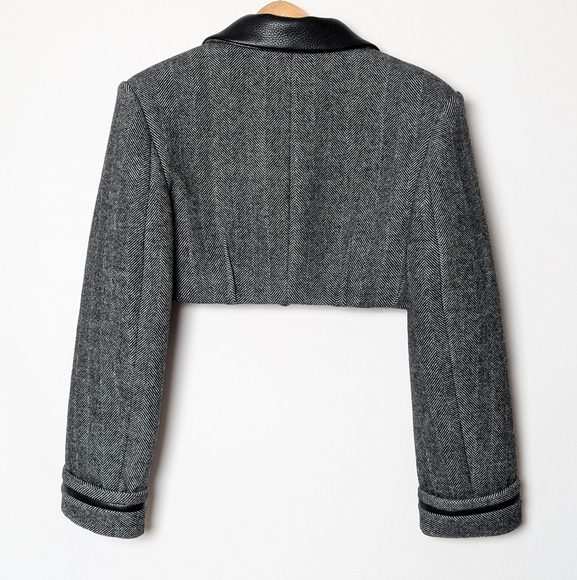 JONATHAN SIMKHAI Cropped Wool Blazer Size 4 - Picture 9 of 16